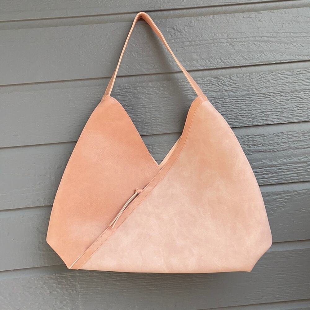NWOT Ulta Beauty pink faux leather/suede tote